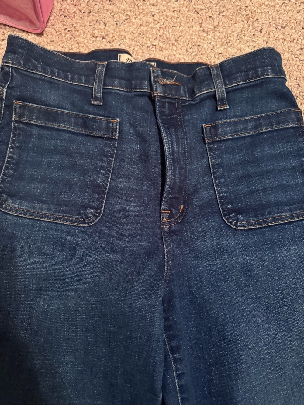 Madewell Women’s Wide-Leg Dark Indigo Jeans - Picture 4 of 7